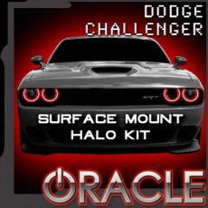 Dodge Challenger HALO'S Pre Oracle 15+ 15+ Challenger Koplampen HALO Pre-Installed ROOD