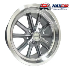 15" Shelby Cobra Style Rim Classic 9x15 Velg Shelby Cobra 15x9 - GunMetal
