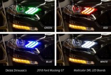 Ford Mustang LED Light Kit US Diode Dynamics 18+ 18+ Mustang Koplamp LED Kit US Multicolor