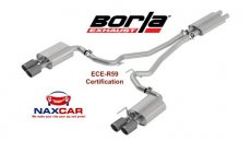 Borla 1014045CF Ford Mustang GT Uitlaat EU-gekeurd - Borla - Carbon - 2018-2023