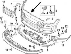 Ford PR3Z-17D957-CAPTM 24+ Ford Mustang Voorbumper Dark Horse FORD