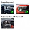 Ford Ranger T9 23+ Light trim Matte Black Ranger 23+ Koplamp+Achterlicht Bekleding MB