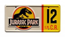 Jurassic Park Jeep Wrangler Sahara #12 Nummerplaat