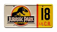 Jurassic Park Jeep Wrangler Sahara #12 Nummerplaat