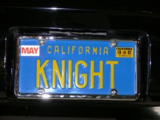 Knight Rider Nummerplaat