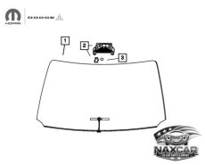 MOPAR 68575147AF Dodge Charger Voorruit met Verwarmde Ruitenwisser - 2025+