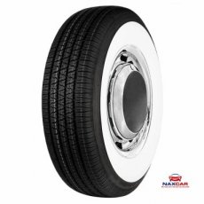 Oldtimerband Witte Flank 73mm 215/75R14 Whitewall 215/75R14 100S Kontio WhitePaw 73mm