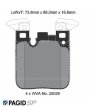 Pagid T8105SP2001 StreetPlus Remblokken achter STREET+ voor BMW M2 (F87) / M3 (F80) / M4 (F82) - PAGID