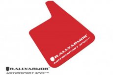 RallyArmor MF20-MSUR-RD/WH RallyArmor Universele MSpec UR Spatlappen Set ROOD/WIT Logo