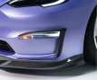 Tesla Model S Plaid Vorsteiner VRS Bumper Trim 20+ Model S PLAID Voorbumper Trim VRS Carbon 2020+