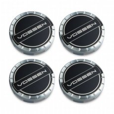 Vossen CAP-BSC-LG-CL-CR Centercap Vossen Gloss Clear-Zwart Classic LARGE 74mm ALU SET