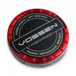 Vossen CAP-BSC-LG-HF-RD Centercap Vossen Rood-Zwart HF Hybrid Forged LARGE 74mm ALU SET